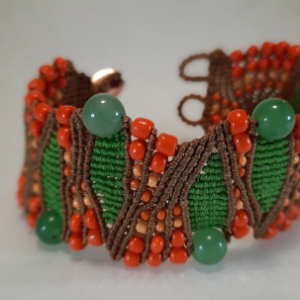 Micro Macrame Aventurine Gemstone bracelet