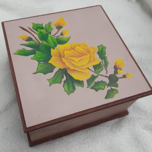 Yellow Rose Jewelry Box