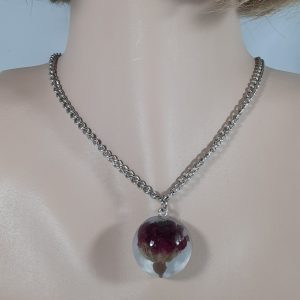 Necklace with Rose pendant