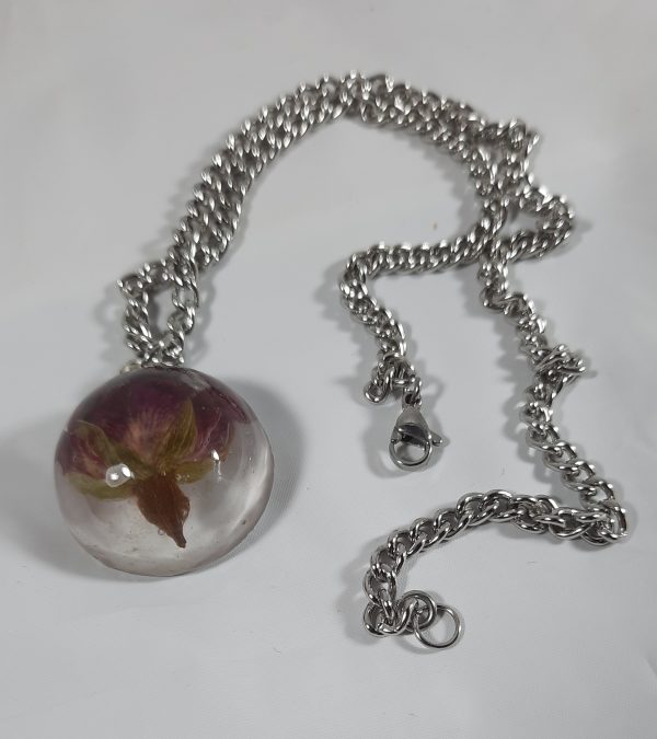Necklace with Rose pendant - Image 2