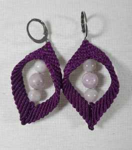 Purple Kunzite Earring 