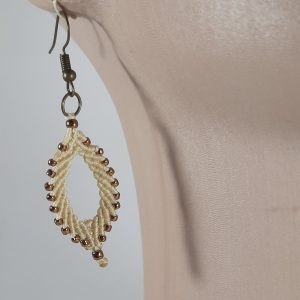 Beige earring