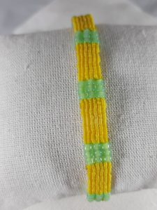 Yellow and Green Macrame Bracelet 
